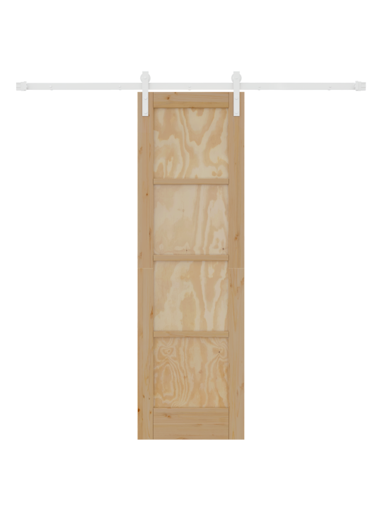 Liukuovi tarvikkeilla 61x198.5 cm massiivipuu mänty