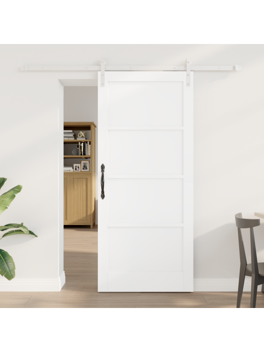 Liukuovi 2 kpl valkoinen mdf 86 x 198.5 cm liukuvat osat