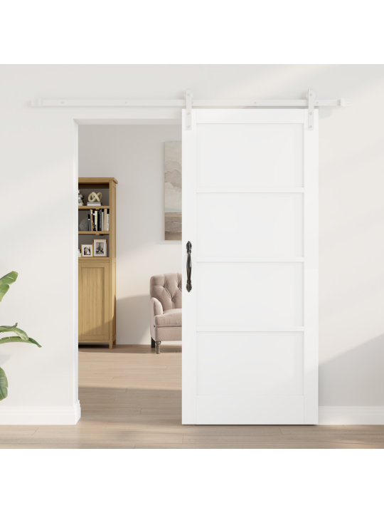 Liukuovi 2 kpl valkoinen mdf 86 x 198.5 cm liukuvat osat