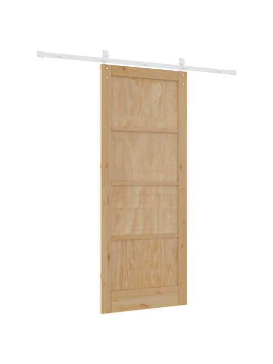 Liukuovi varusteineen 86x211 cm massiivipuinen mänty