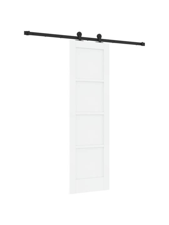 Liukuovi varusteilla valkoinen 61x198,5 cm massiivipuu männyn