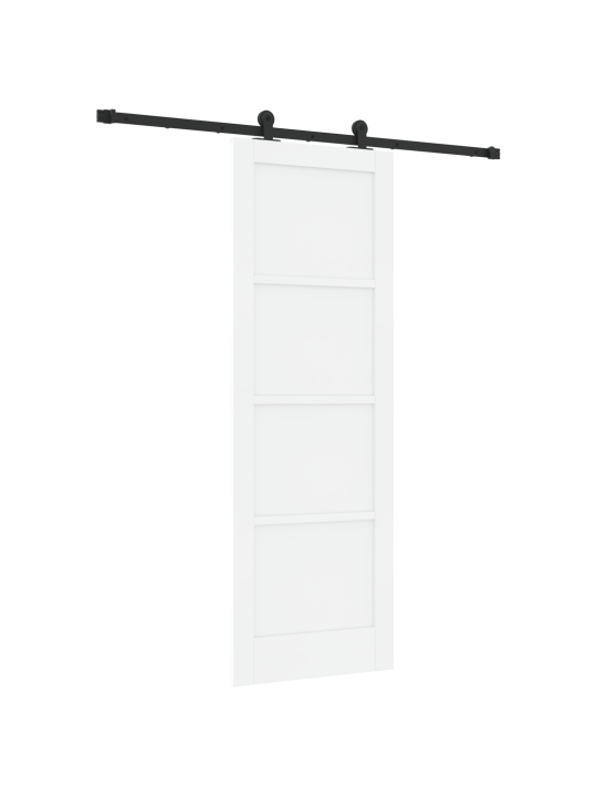 Liukuovi tarvikkeilla valkoinen 73,5x211 cm kiinteä puu mänty
