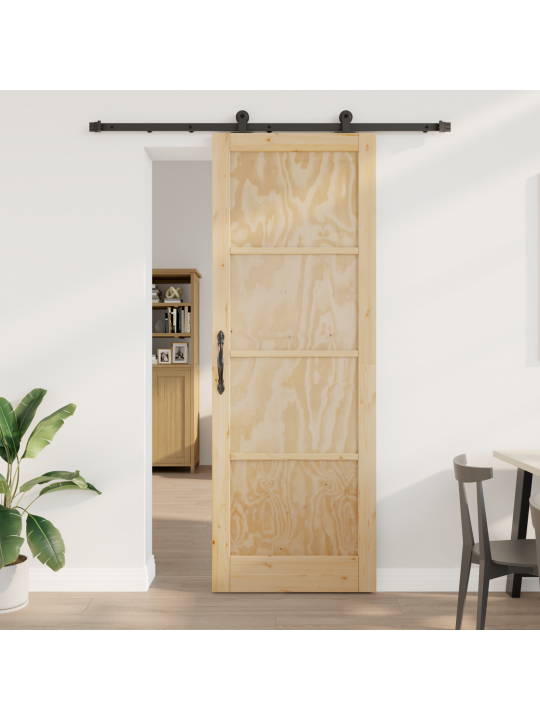Liukuovi käyttösarjalla 83x232 cm täysi mänty