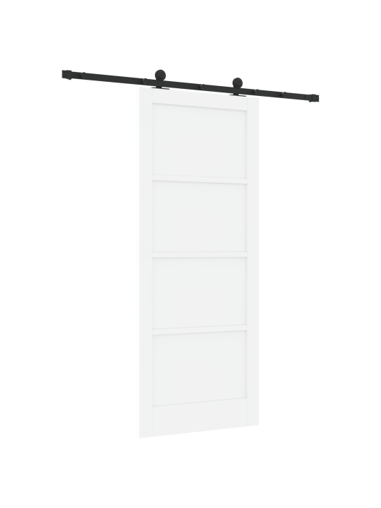 Liukuovi tarvikkeilla valkoinen 86x211 cm kestävä puu mänty