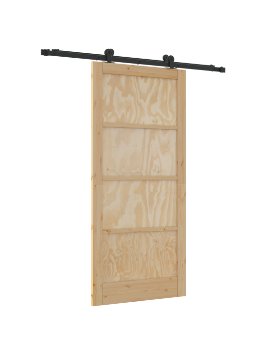 Liukuovi varustesarjalla 93x202 cm massiivimänty