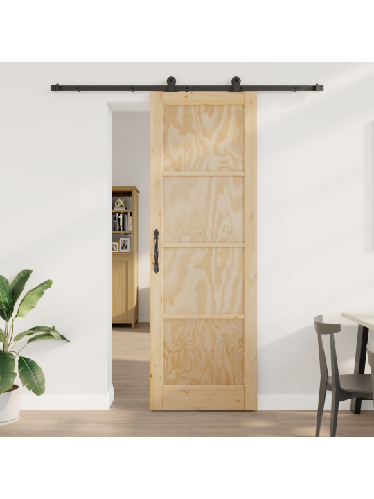 Liukuovi hardware set 78x232 cm täysi mänty