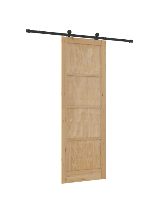Liukuovi varusteilla 83x232 cm kestävä puu männystä