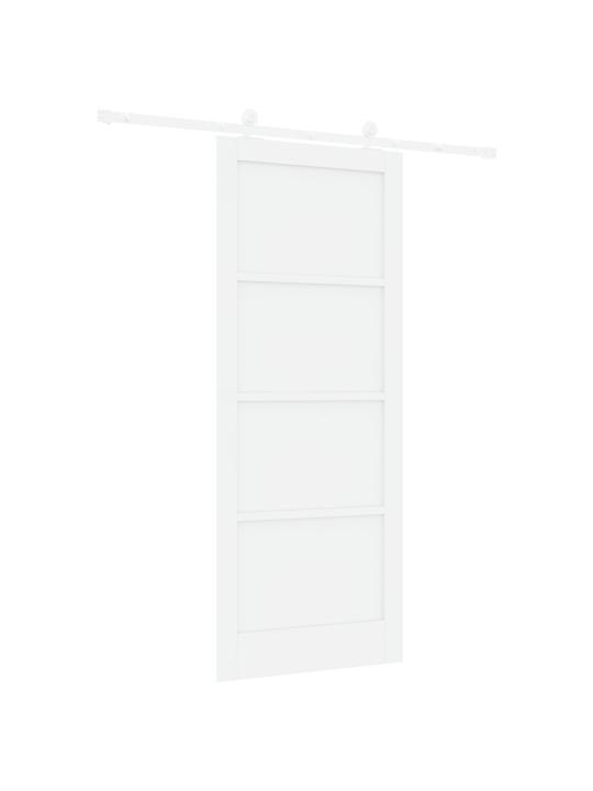 Liukuovi varusteilla valkoinen 86x211 cm kestävä puumännyn