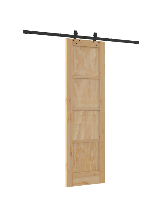 Liukuovi varustesarjalla 61x198.5 cm massiivista mäntypuuta