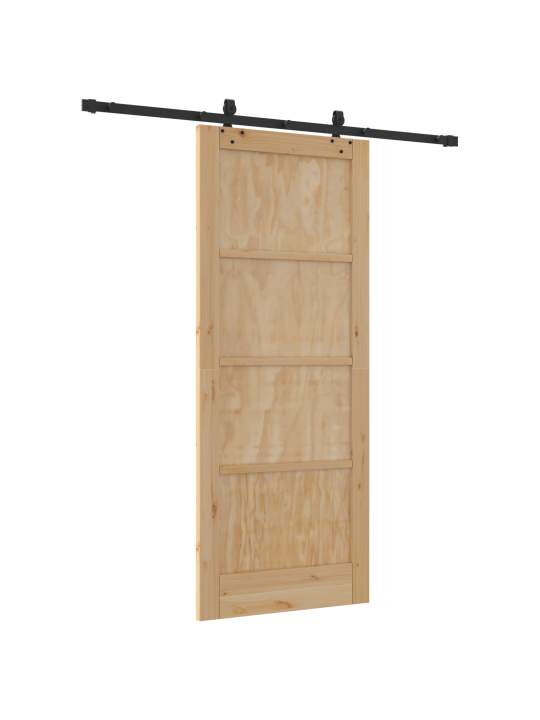 Liukuovi varusteilla 83x202 cm täysi mänty