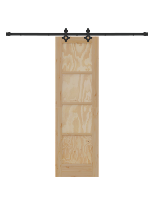 Liukuovi tarvikkeineen 61x198.5 cm täysi puinen mänty