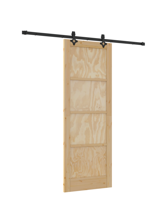 Liukuovi tarvikkeineen 78x211 cm massiivimänty