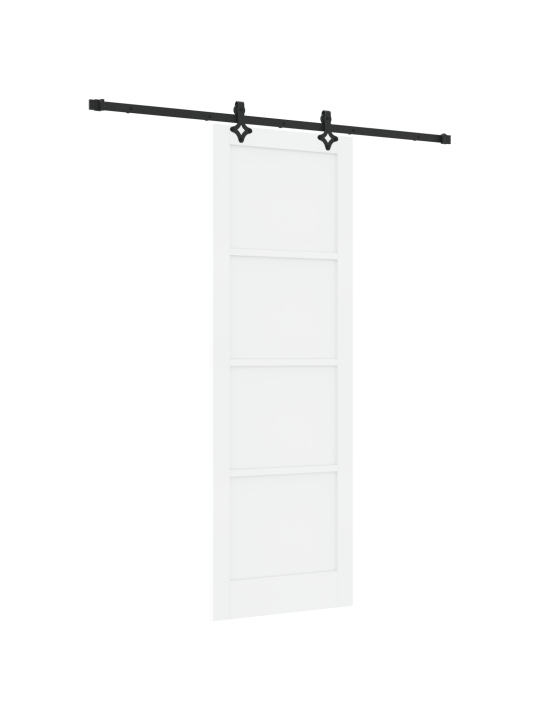 Liukuovi tarvikkeilla valkoinen 78x232 cm vahva mänty