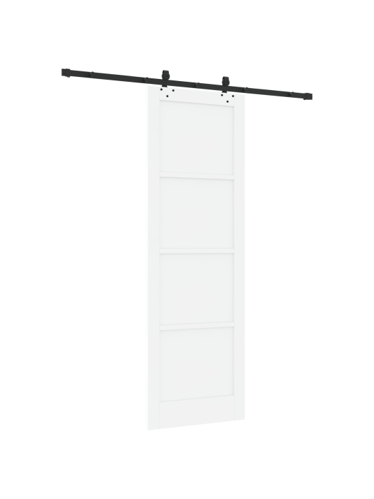Liukuovi tarvikkeilla valkoinen 78x232 cm vahva mänty