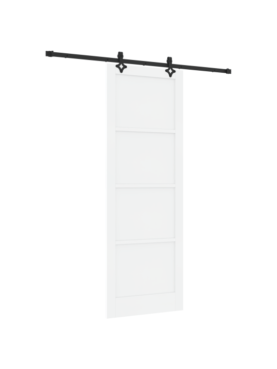 Liukuovi hardware-setti valkoinen 83x232 cm massiivipuu pineta