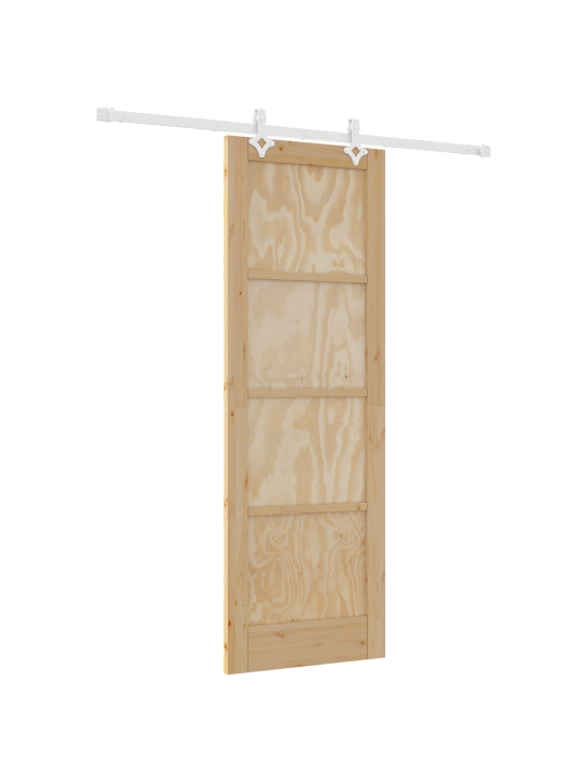 Liukuovi liukuratakittien kanssa 73.5x211 cm massiivipuinen mänty