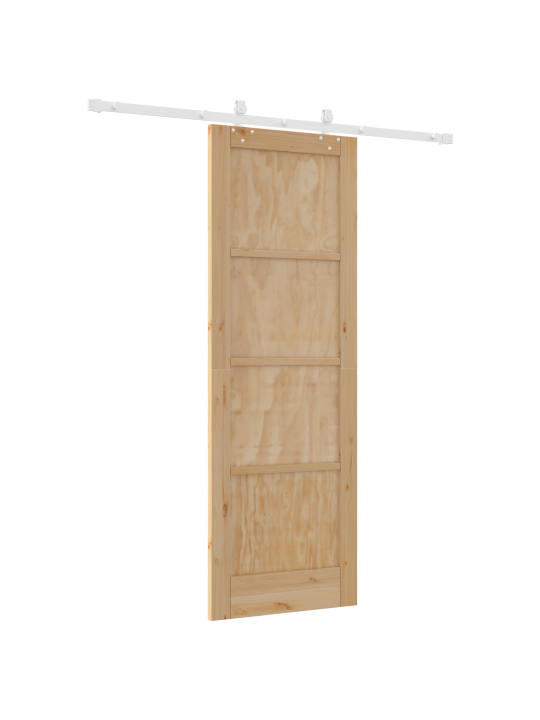 Liukuovi liukuratakittien kanssa 73.5x211 cm massiivipuinen mänty