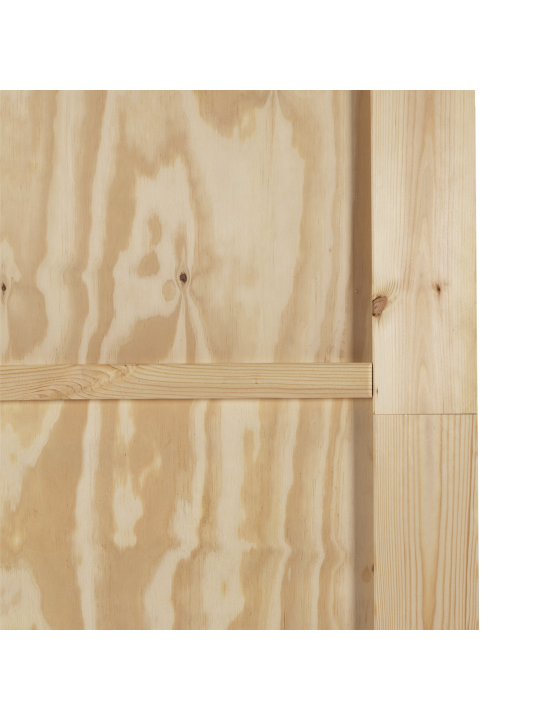 Liukuovi varustesarjalla 83x202 cm massiivipuu mänty
