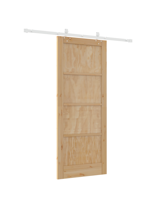 Liukuovi varustesarjalla 83x202 cm massiivipuu mänty