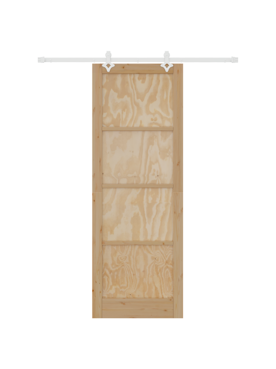 Liukuovi liukukompletti 83x232 cm täysi mänty