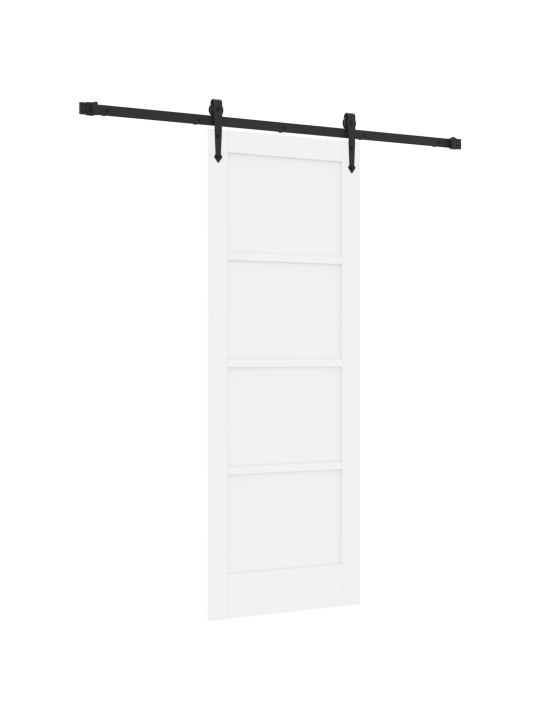 Liukuovi tarvikkeilla valkoinen 73.5x198.5 cm massiivimänty