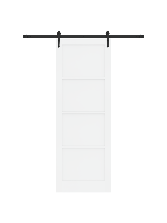 Liukuovi liitosarjalla valkoinen 83x232 cm kestävä mänty