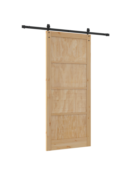 Liukuovi varusteineen 93x211 cm massiivimänty