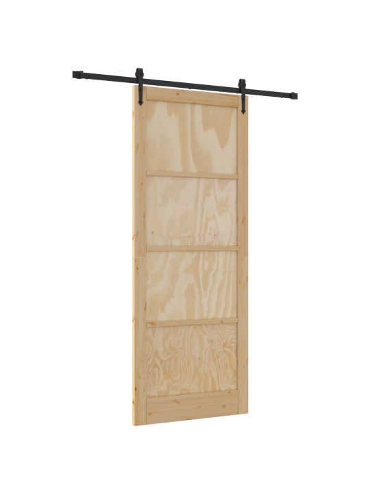 Liukuovi tarvikkeilla 93x232 cm massiivimänty