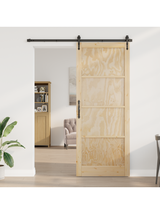 Liukuovi tarvikkeilla 93x232 cm massiivimänty