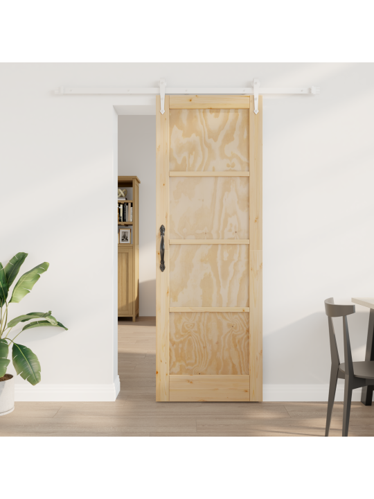 Liukuovi varusteilla 73.5x211 cm täysipuinen mänty