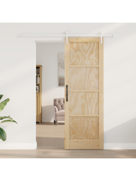 Liukuovi varusteilla 73.5x211 cm täysipuinen mänty