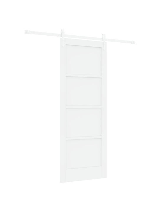 Liukuovi liukusäätöhankkeella valkoinen 78x202 cm kestävä mdf