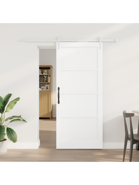 Liukuovi liukusäätöhankkeella valkoinen 78x202 cm kestävä mdf