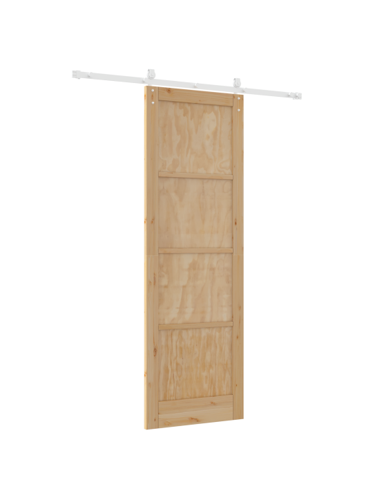 Liukuovi kiinnitystarvikkeilla 78x232 cm massiivipuusta