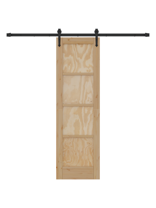 Liukuovi työkalusarjalla 61x198.5 cm massiivinen mänty