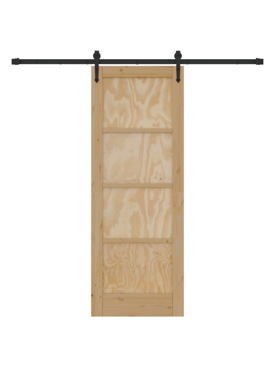 Liukuovi koneistettuna 73.5x198.5 cm massiivipineestä