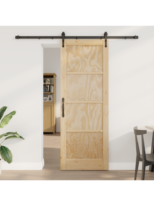 Liukuovi varusteilla 78x211 cm täysipuinen mänty