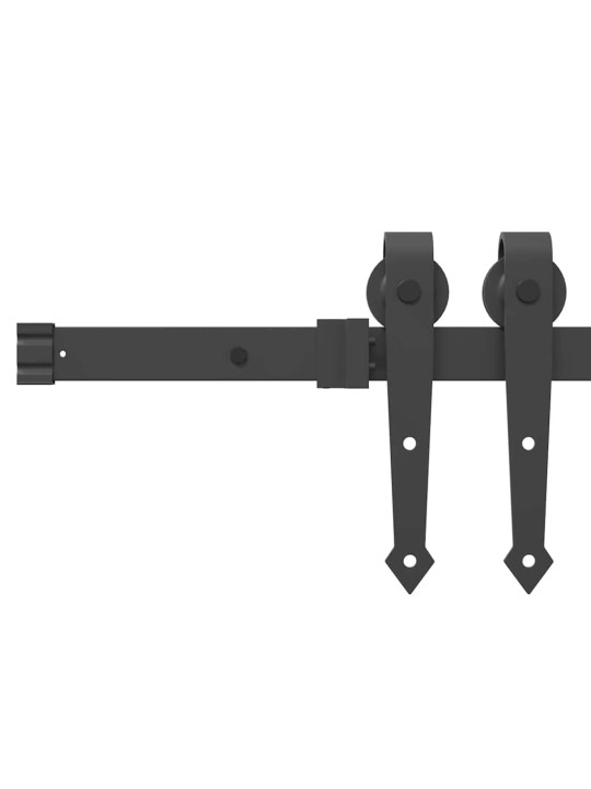 Liukuovi hardware-kanssa 78x232 cm täysi puu mänty