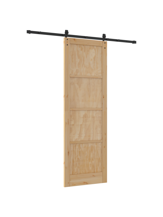 Liukuovi hardware-kanssa 78x232 cm täysi puu mänty