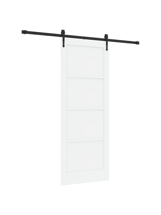Liukuovi varusteineen valkoinen 83x211 cm kestävä puu mänty