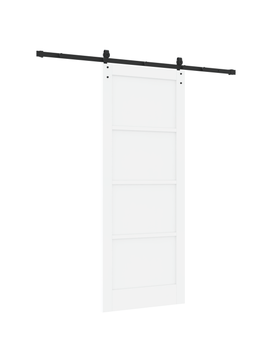 Liukuovi varusteineen valkoinen 83x211 cm kestävä puu mänty