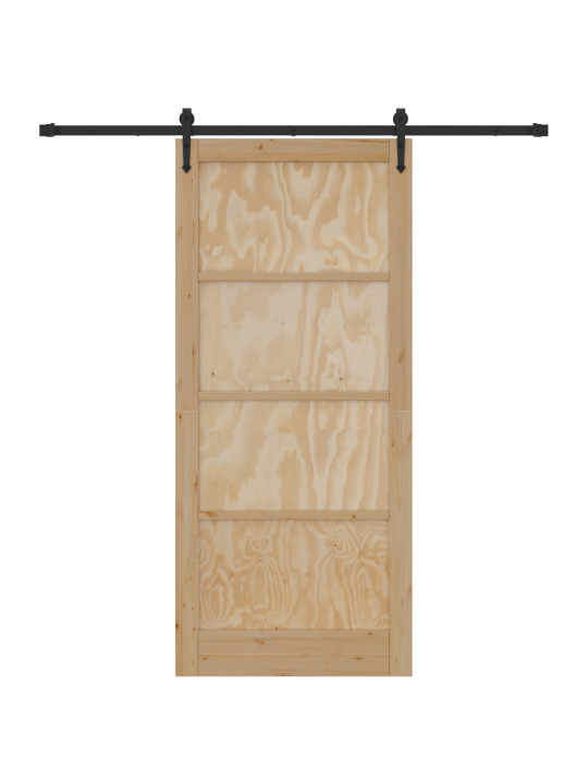 Liukuovi ristikkosarjalla 93x211 cm kestävä puu mänty