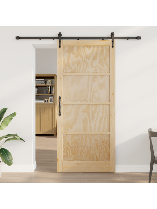 Liukuovi ristikkosarjalla 93x211 cm kestävä puu mänty