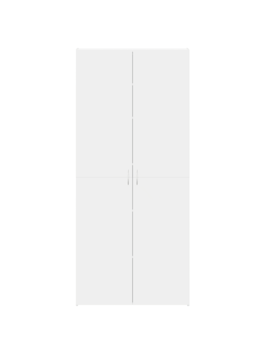 Valkoinen kenkäkaappi 80x35.5x180 cm tekninen puu