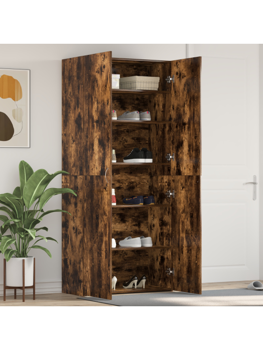 Kenkäteline savutettu tammi 80x35,5x180 cm tekninen puu