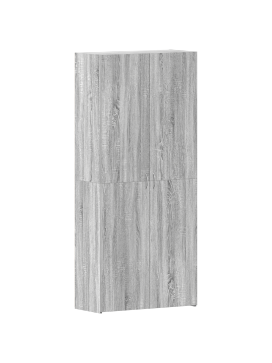 Kengäteline harmaa sonoma 80x35,5x180 cm tekninen puu