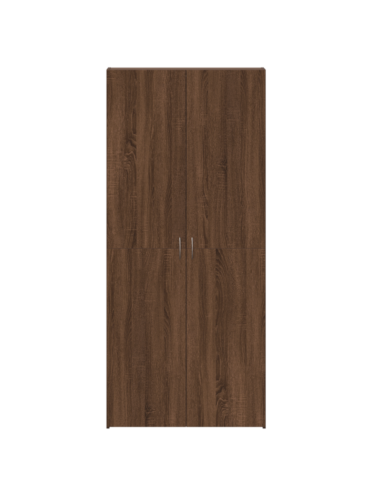 Kengäteline ruskea tammi 80x35,5x180 cm teknisesti valmistettu puu