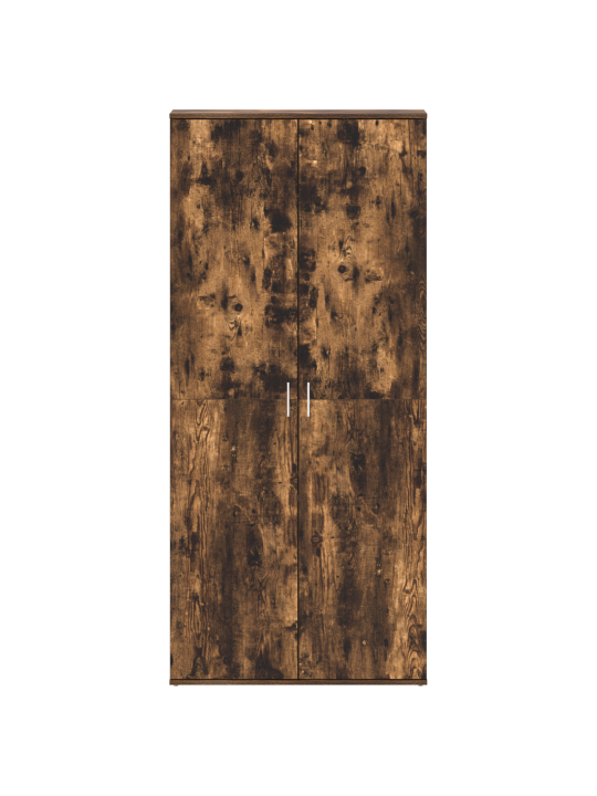 Kenkäkaappi savutettu tammi 80x39x180 cm tekninen puu