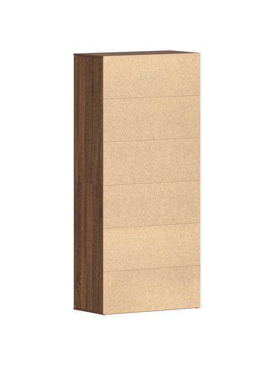 Kenkäkaappi ruskea tammi 80x39x180 cm laminoitu puu