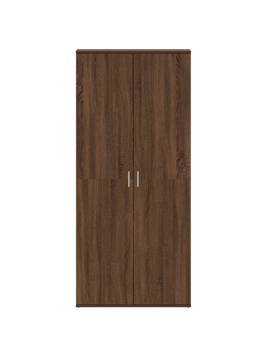 Kenkäkaappi ruskea tammi 80x39x180 cm laminoitu puu